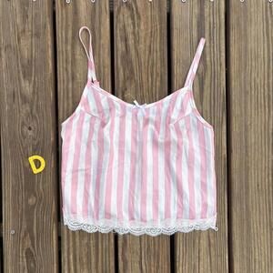 ✿ Coquette Dollhouse Striped Lace Cami ✿